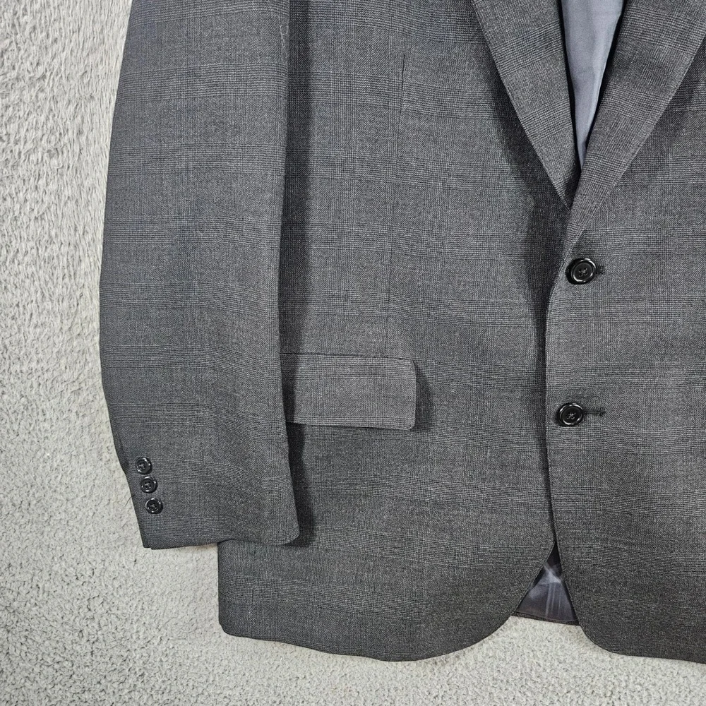 Brooks‎ Brothers Makers Brooksease Blazer Mens 41R Charcoal Worsted Wool USA